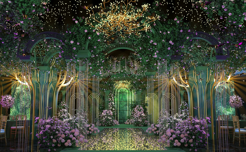 四川奇妙森林婚礼堂效果展示