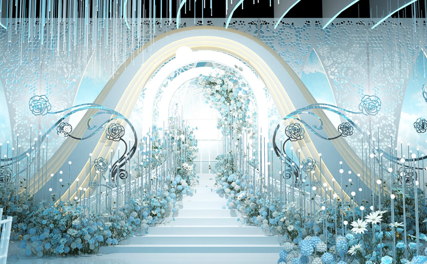 四川釡香烙馍村水晶厅效果展示